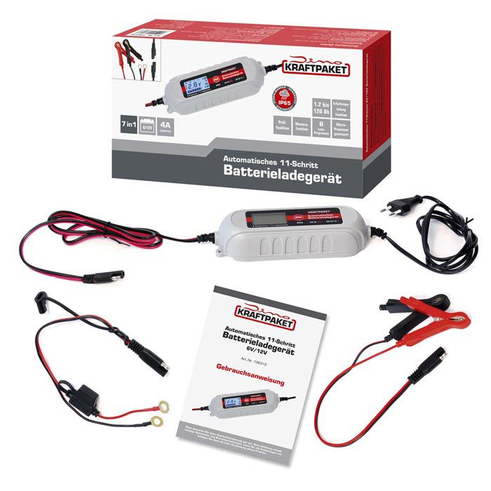 Akku 6 V 12 Ah Ring RECB206 Batterieladegerät Für 6V & 12V Bleisäure-Batterien Mit 20-70Ah | 15408 Charger Batterie