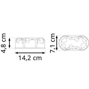 Produktbild für Gerätedose Kaiser-Elektro 9252-22, für Hohlwände