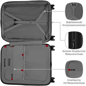 Produktbild für Koffer Wenger Syntry Carry-On, erweiterbar, schwarz / grau