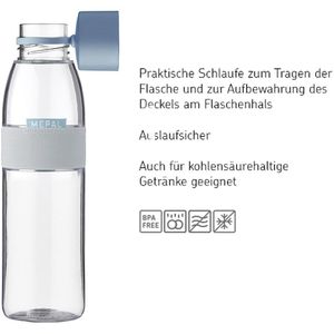 Produktbild für Trinkflasche Mepal Ellipse Nordic blue