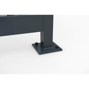Produktbild für Personenunterstand WSM Professional Köln K3 d/b BS, anthrazit