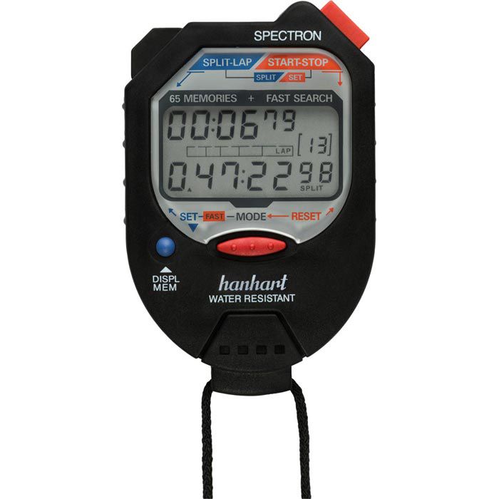 Hanhart Stoppuhr Spectron, 65 Speicher, für Industrie und Labor