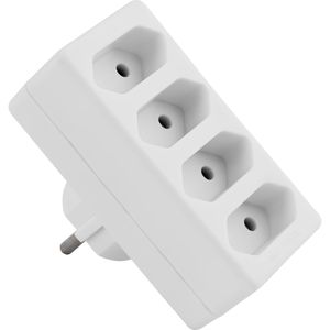 Steckdosenadapter McPower weiß