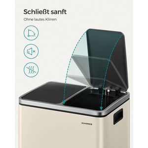 Produktbild für Mülleimer Songmics LTB30A02, sandbeige
