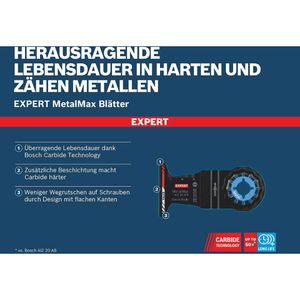 Produktbild für Multifunktionswerkzeug-Zubehör Bosch Expert MetalMax AIZ 45AIT