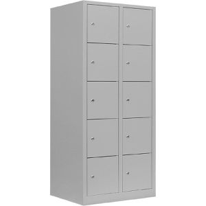 Produktbild für Schließfachschrank Lüllmann XL, 523920, lichtgrau