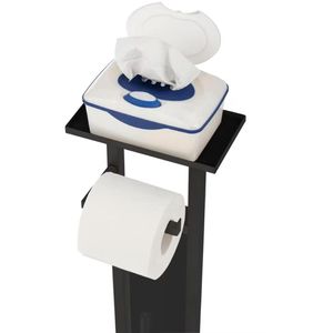 Produktbild für WC-Garnitur Wenko Debar, mit Ersatzrollenhalter