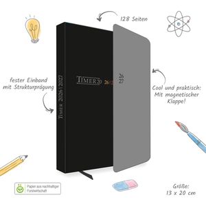 Produktbild für Schülerkalender Trötsch Black, Schuljahr 2026/2027
