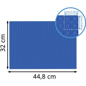 Produktbild für Grundplatte HUBELINO 420329, 560er, blau