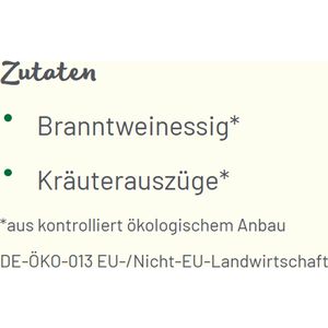 Produktbild für Tafelessig Byodo Kräuter, aus Branntwein, 5% Säure, BIO