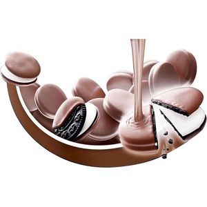 Produktbild für Kekse Oreo Crunchies Dipped mit Cremefüllung und Schokolade