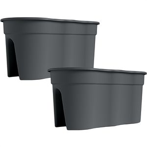 Blumenkasten KHW Flowerclip XL, anthrazit