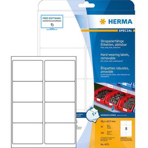 Folienetiketten Herma 4575, weiß matt