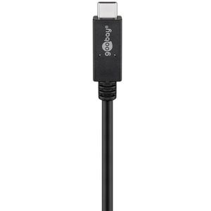 Produktbild für Ladekabel Goobay 41073, schwarz, 0,5m