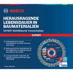 Produktbild für Trennscheibe Bosch Expert MultiMaterial 2608900660