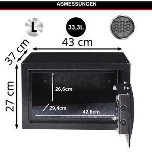 Produktbild für Tresor Master-Lock X125ML, schwarz