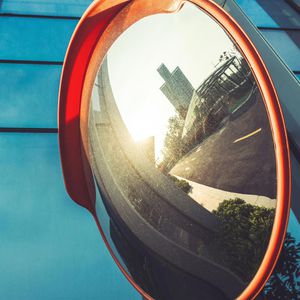 Produktbild für Verkehrsspiegel Relaxdays 10028416, rot