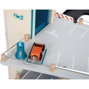 Produktbild für Parkgarage small-foot 12357 Parkhaus Rallye, aus Holz