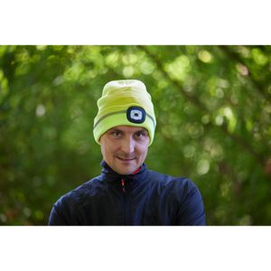 Produktbild für Wintermütze Gebol Haube LED, signalgelb