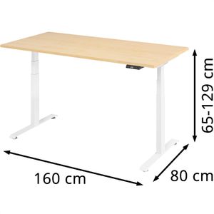 Produktbild für Schreibtisch Böttcher-AG Base Lite, ahorn / weiß