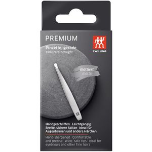 Produktbild für Pinzette Zwilling Premium, Länge 9 cm, Edelstahl mattiert