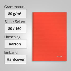 Produktbild für Notizbuch Leitz Solid, 46670020, Karton Hardcover