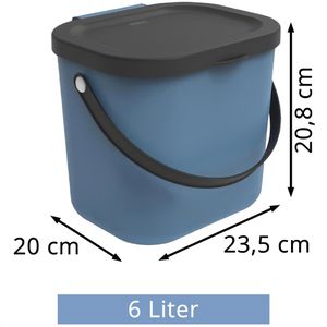Produktbild für Mülleimer Rotho Albula 1030306161, Horizon blue
