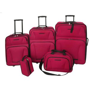 Koffer vidaXL 90155, rot, 5-teilig