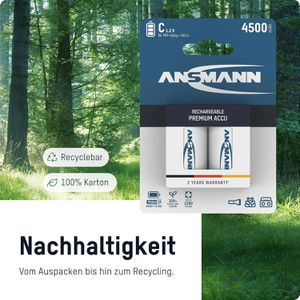 Produktbild für Akku Ansmann Premium, 1,2 V, 4500 mAh