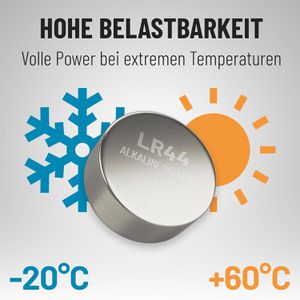 Produktbild für Knopfzelle Absina LR44 / LR1154 / AG13