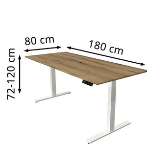 Produktbild für Schreibtisch Kerkmann Move 3, asteiche / weiß