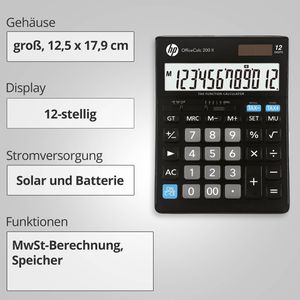 Produktbild für Taschenrechner HP OfficeCalc 200 II