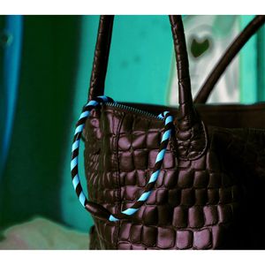 Produktbild für Schlüsselband Webbomb Tubular, blau/schwarz