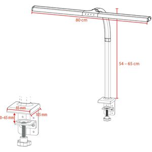 Produktbild für Schreibtischlampe FeinTech LTL00320, weiß, LED, dimmbar