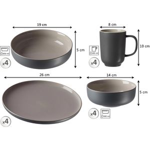 Produktbild für Tafelservice Ritzenhoff&amp;Breker Jasper, Keramik