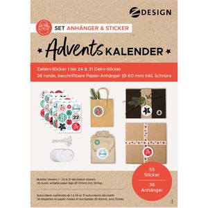 Sticker Zweckform 51055 Z-Design Adventskalender