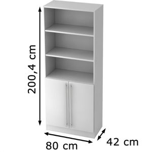Produktbild für Kombischrank Hammerbacher H-Serie, weiß