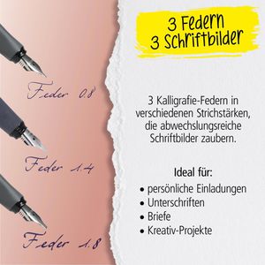 Produktbild für Kalligraphie-Stift Online Air Best Writer Set, Black Rose