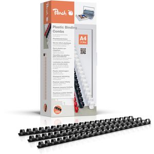 Plastikbinderücken Peach PB412-02, schwarz, für A4