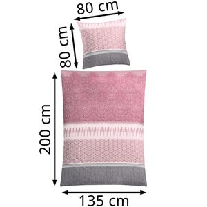 Produktbild für Bettwäsche Kleine-Wolke Estrella Pastellrose Satin