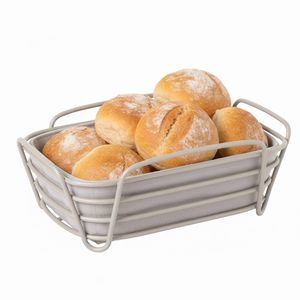 Produktbild für Brotkorb Blomus Delara L 64075, aus Stahl / Stoff
