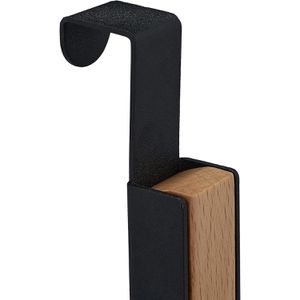 Produktbild für Türhaken Relaxdays 10037736, für Außenseite, 6 Haken, schwarz