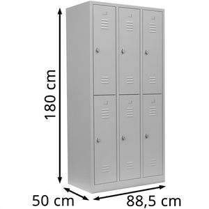 Produktbild für Spind Lüllmann 520230, lichtgrau