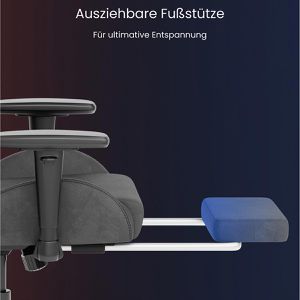 Produktbild für Gaming-Stuhl FlexiSpot R1, mit Fußstütze
