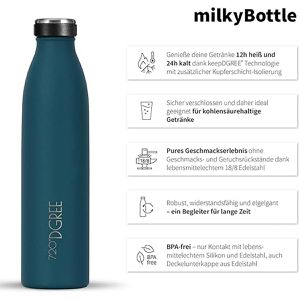 Produktbild für Thermosflasche 720DGREE milkyBottle, Edelstahl
