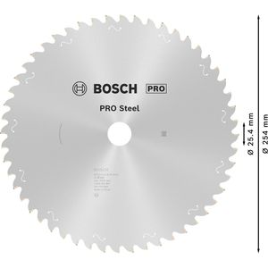 Produktbild für Kreissägeblatt Bosch PRO Steel, 2608844867