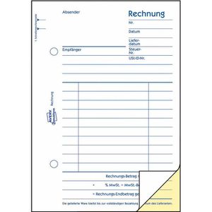 Produktbild für Rechnungsbuch Zweckform 1732, A6