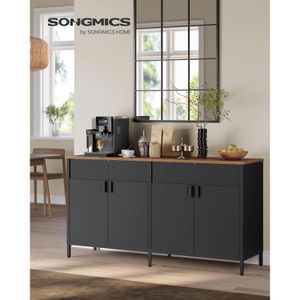 Produktbild für Sideboard Songmics LSC205BD01, aus Metall, schwarz