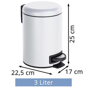 Produktbild für Mülleimer Wenko Leman, weiß