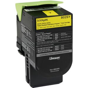 Produktbild für Toner Lexmark 80C2SY0 Prebate, gelb